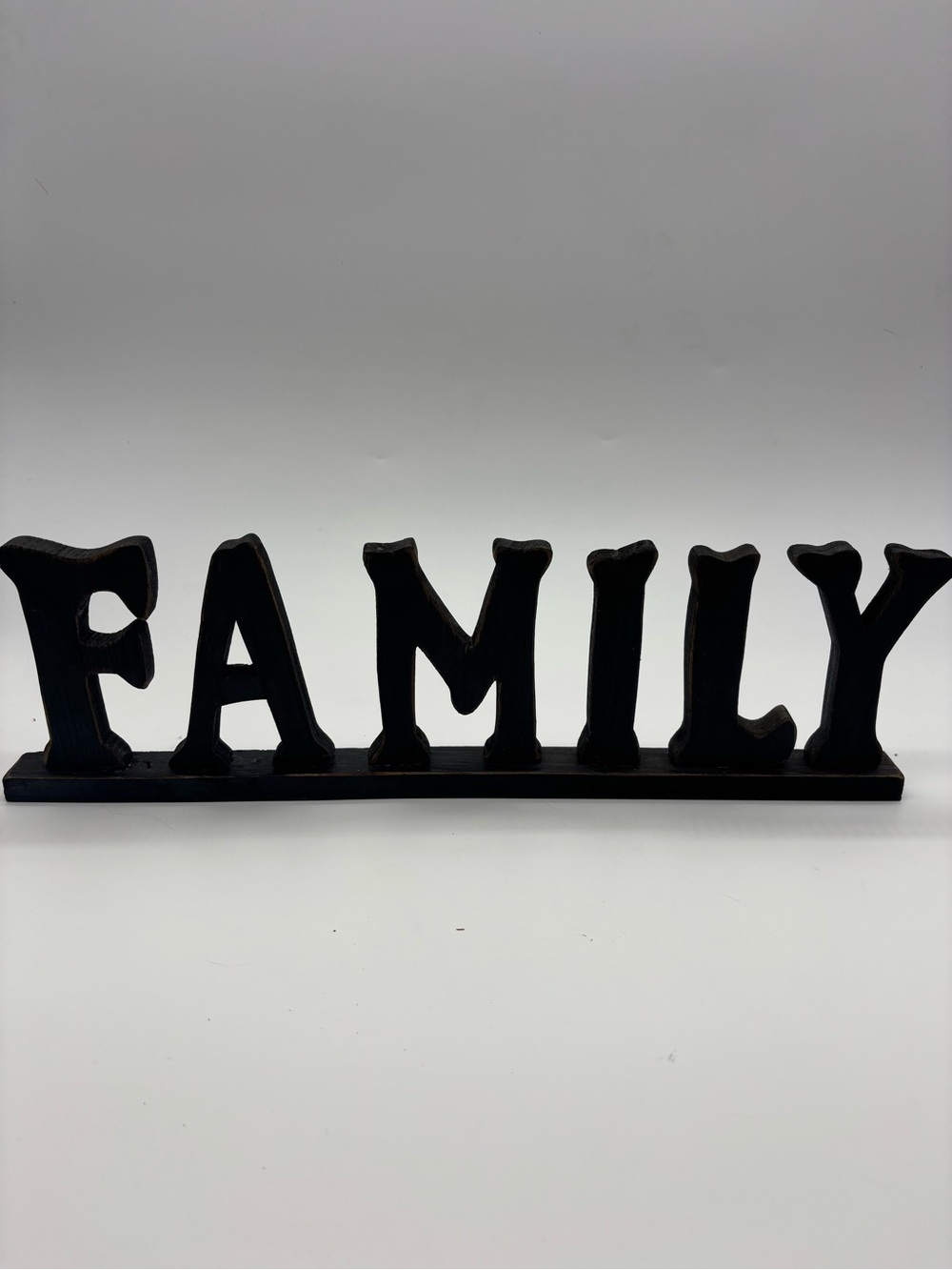 Source Unknown Black "FAMILY" Tabletop Sign - Home Wall Decor